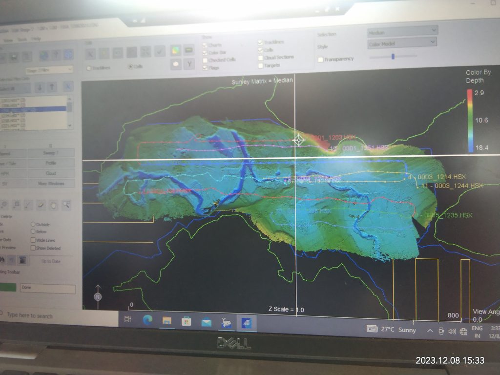 Bathymetric survey data from Uni-Pact USV